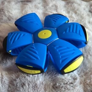 Vibrant Blue and Yellow Dog Activity Toy